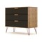 Manhattan Comfort Rockefeller Dresser, Nature and Textured Grey 103GMC7 - alternate 3